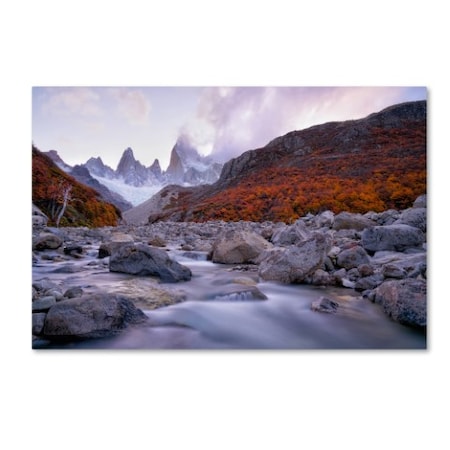 John Fan 'Fitz Roy Under Twilight' Canvas Art,12x19